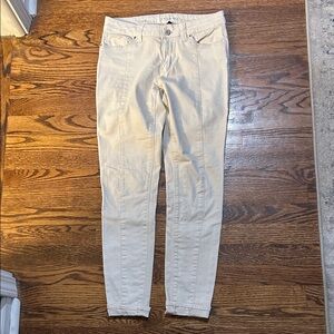 Cream Skinny Jeans